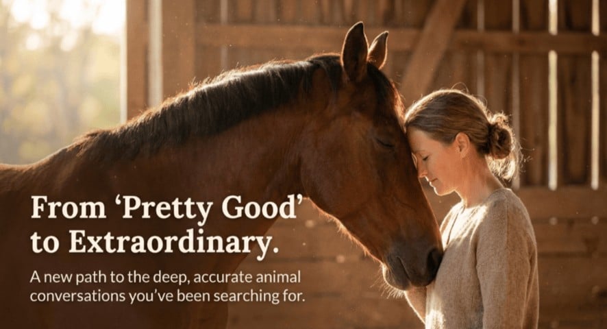 From Pretty Good to Extraordinary — woman connecting with horse